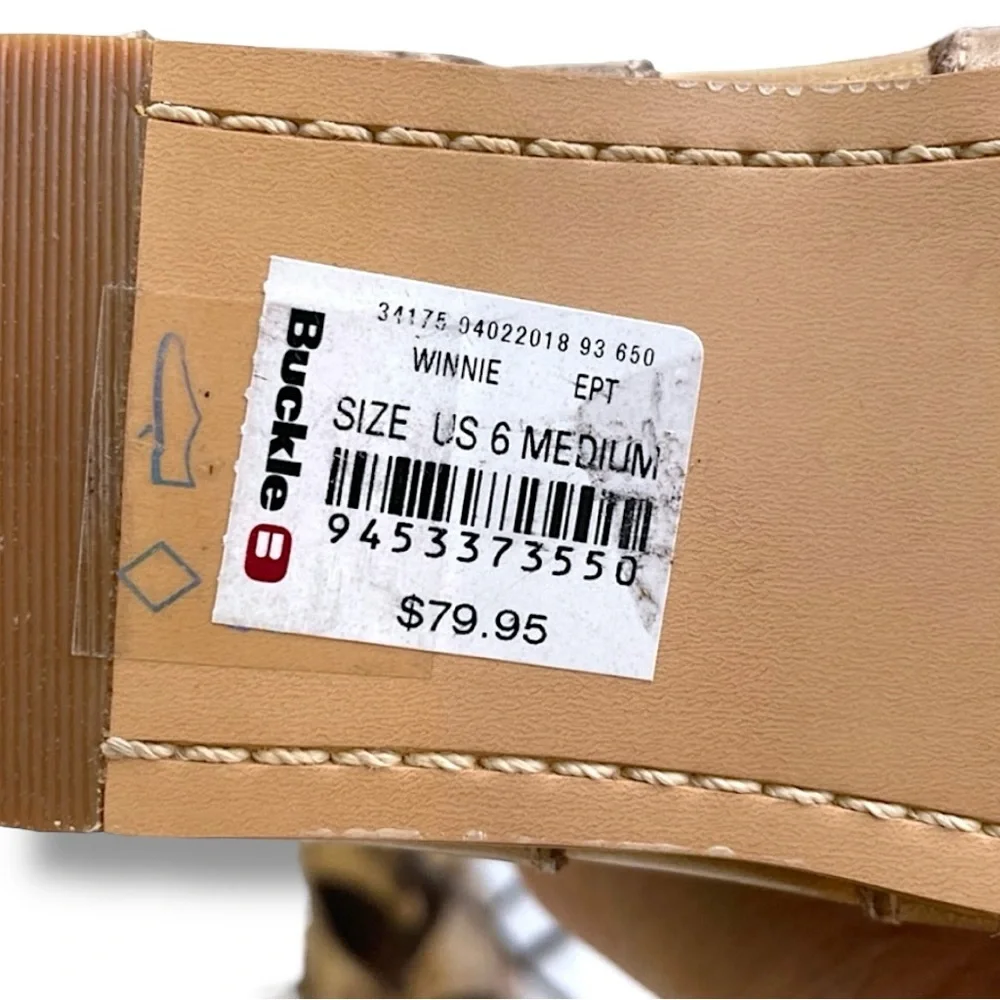 NWT Bed Stu Roan Women’s Winnie Leather Strappy Gladiator Sandal Size 6 In Tan - Picture 3 of 12